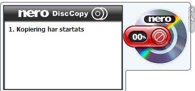 2.3 Kopierings- och bränningsprocess Nero DiscCopy Med Nero DiscCopy kan du antingen kopiera och bränna skivor direkt på en tom skiva, eller skapa en imagefil av en skiva för senare bränning.