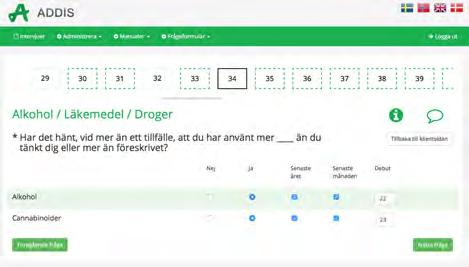Aktuell, L = Livstid, A1 = En gång under senaste året Diagnosen beroende kräver minst 3 aktuella symptom utspridda i 3 av de 6 beroendekriterierna. 1.
