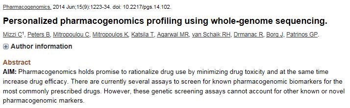 Farmakologi: pharmacogenetics