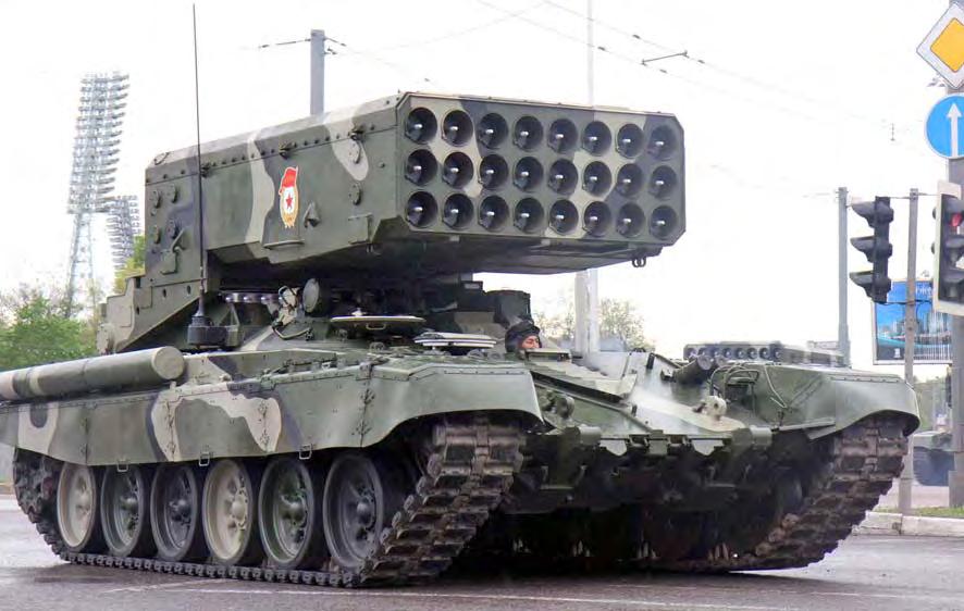 Bilaga 1 ÅRSRAPPORT 2011 Sida 30 (161) Bild 29. TOS-1A på T-72 chassi vid parad i Moskva 2010. Foto: RIA 2.5.