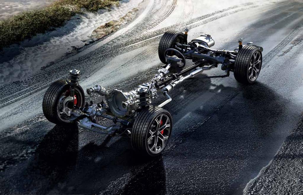 BEHÅLL KONTROLLEN OAVSETT VÄDER Nya Kia Stinger levereras med fyrhjulsdrift (AWD) som standard.