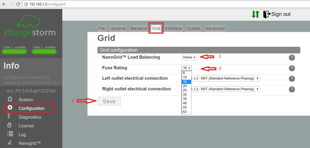 3. Steg för steg. Installera och dra fram el till EV Connected enlig ref. ). Installera elmätare EM340 i villans elcentral..4. Elmätare Elmätaren måste konfigureras och sättas på Modbus adress.