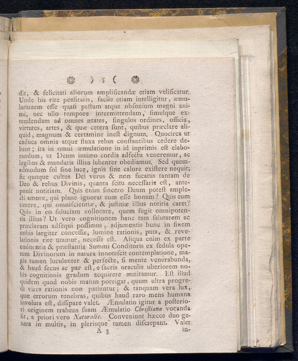 . J \ e C <^5 ) \ «&S» I ' ' dit, & fel'icitati aliorum amplificandae etiam velificatur.