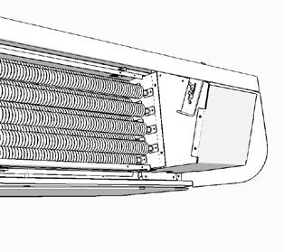 2 1 Fig. 1A: Open the unit by raising the front panel. The front is blocked in open with the front hatch hook. Fig. 1B: When the front has been removed it it important to be sure it is firmly seated in the front locks again.