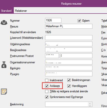 AVLÄSINGSIMPORT Rättighet till verktyg att importera mätaravläsningar från olika format AVLÄSARE ÄR EN RESURS För just Vitec Energiuppföljning finns en specialhantering