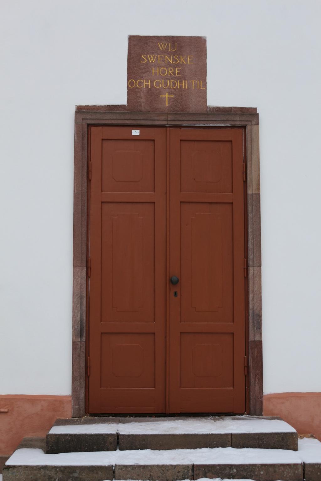Figur 10. Den renoverade entréporten.