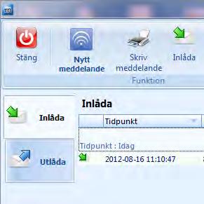 talgrupp Logg för inkommande