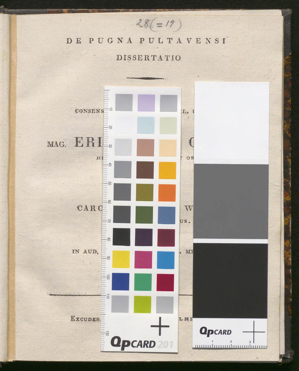 ff ) de pügna pultavensi dissertatio consen S= mag.