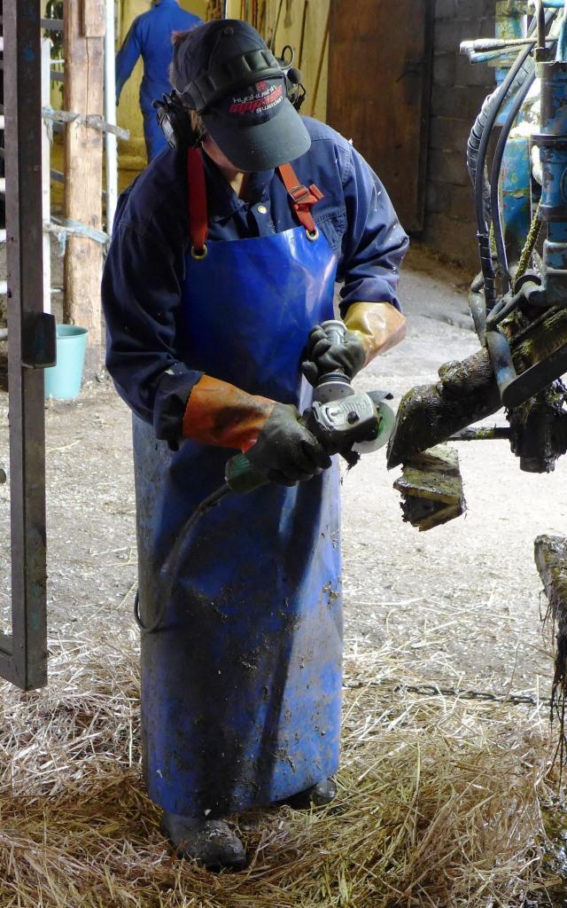 Den höga poängen beror främst på vänster överarms position samt överkroppen som är både framåtlutad (>60 ), vriden och böjd i sidled.
