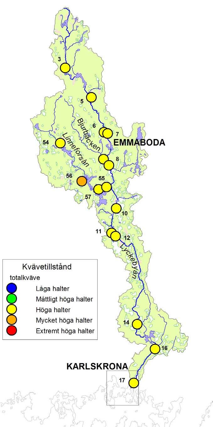LYCKEBYÅN 2011 Resultat och diskussion Karta 6.