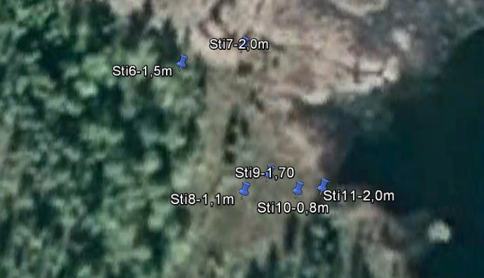 () ID Djup [m] Sti, Sti, Sti Mer än, Sti, Sti, Sti, Sti Mer än, Sti, Sti, Sti, Sti Mer än, Uppdrag:, Geoteknisk