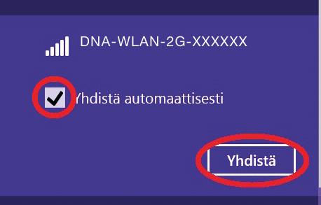 Kryssa för Anslut automatiskt / Connect automatically och klicka på Anslut/Connect. Obs!