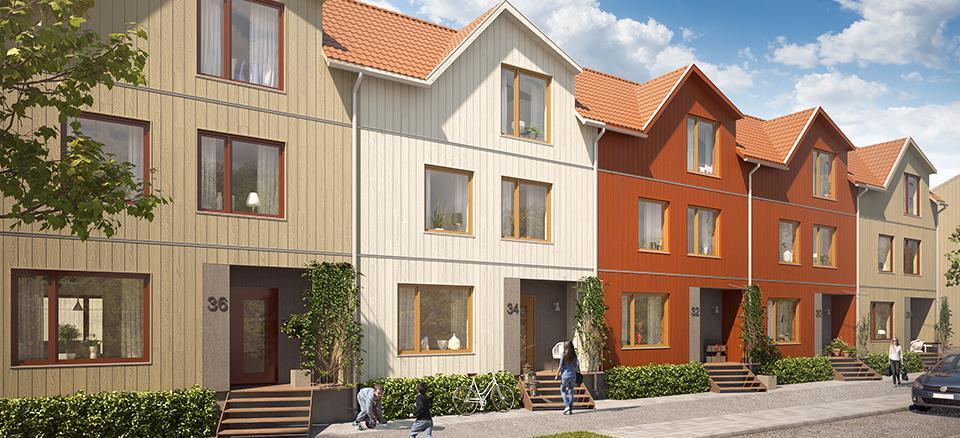 Projektportföljen Eds Ängar, Upplands Väsby Besqabs nästa etapp i Upplands Väsby efter Eds Allé Består av 55