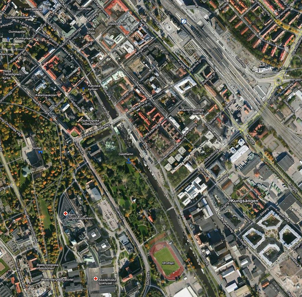 Projektportföljen Domkyrkan Centrum Resecentrum Kungsängen, Uppsala Förvärv av Lantmännens fastigheter i centrala Uppsala tillsammans med Ikano Bostad Området ska omvandlas till totalt cirka 1 000