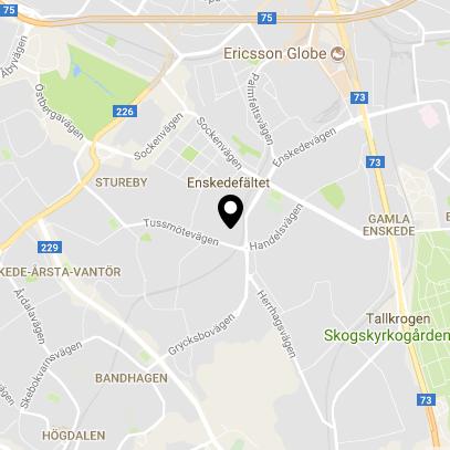 Hemskogshöjden, Stureby, Stockholm Tre punkthus med totalt 59