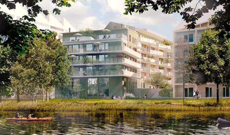 stad i den nya miljöstadsdelen Norra Djurgårdsstaden