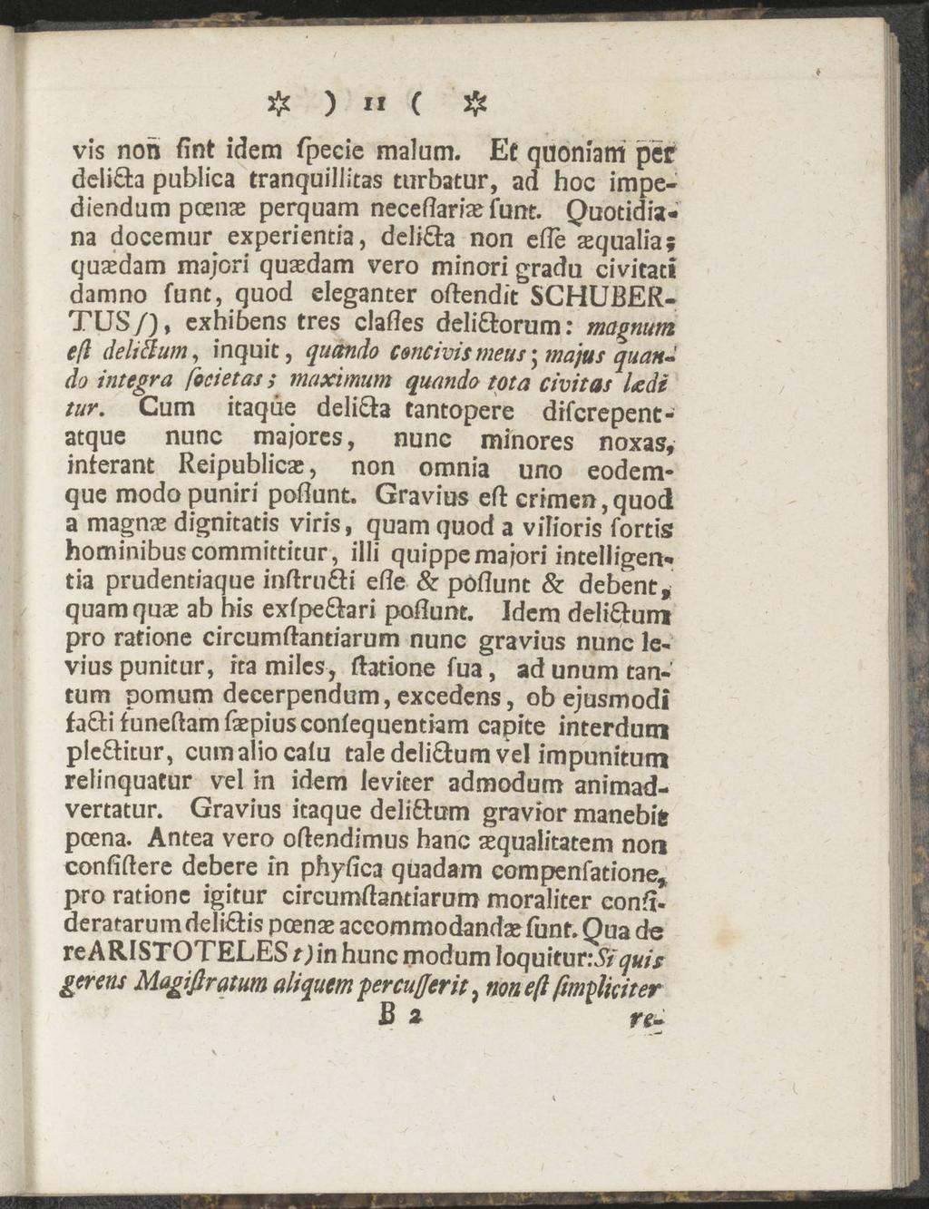 # ) II ( # vis non fint idem fpecic mal um. Et quoniam per deli&a publica tranquillitas turbatur, ad hoc impediendum pcenas perquam neceflarias funt.