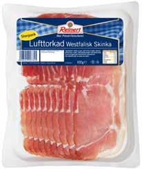 KÖTT & CHARK 44 90 Ord. 52:90 46 90 Ord. 54:90 LUFTTORKAD SKINKA Tyskland 400 g Reinert Art. nr.
