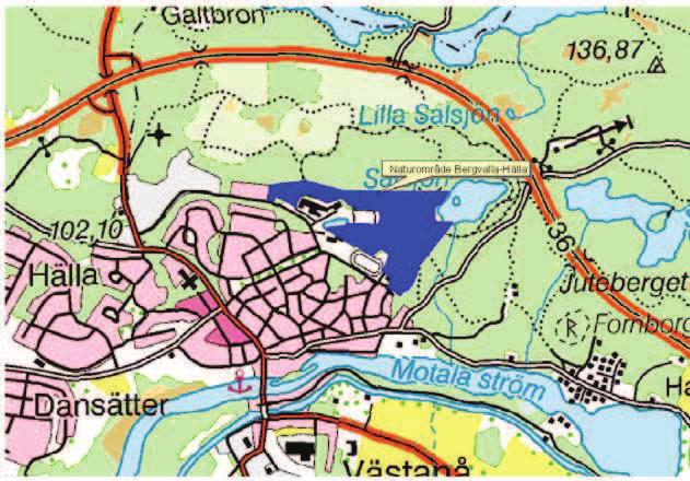 3. Översiktlig beskrivning av befintliga förhållanden Översiktkarta GSD Gröna kartan. Lantmäteriet 1999 Dnr. M99-2200 3.