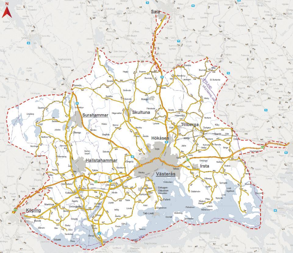 Gällande från-datum anges för nya områden.