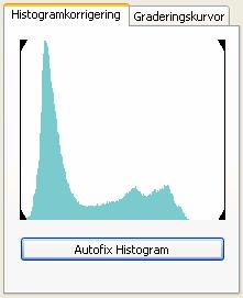 Bildeffekter 5.2.1 Korrigera ljusstyrkeintervall Med Nero PhotoSnap kan du korrigera bildens exponering genom att justera histogrammets ljusstyrkeintervall.
