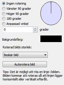 Bildeffekter Du kan ändra storlek och plats för ellipsen genom att dra i hörnpunkterna. 2. Klicka på knappen Fortsätt. Det markerade området definieras. 3.
