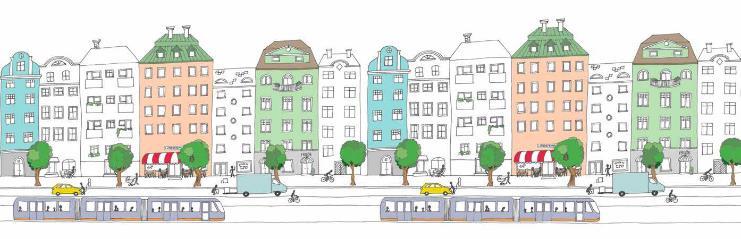 Större andel av persontransporter i städer sker med kollektivtrafik och cykeltrafik Energieffektiva lösningar med låga utsläpp av växthusgaser Innovativa,