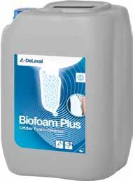 Nu förbättrad skumkopp Nyhet! Dynamiskt skum 453,- 10 liter Biofoam Plus Biofoam Plus Biofoam Plus är en ny version av det tidigare Biofoam, en unik rengöringsmetod före mjölkning.