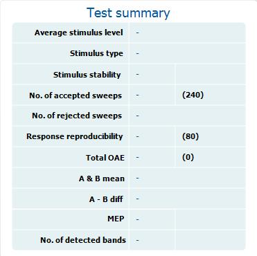 Bruksanvisning till Elipse - SE Sida 92 Minsta testkrav enligt definition i protokollet visas bredvid några av posterna i tabellen Test summary (testsammanfattning).