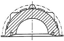 Implantat FC polyetylen acetabulumcupar UHMWPE Material: UHMWPE, -ray markering: CoCrMo höjd Body Ø Ytter Ø