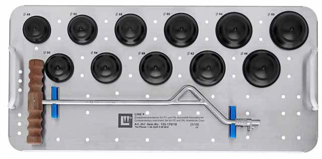 Instruments Kompletterande instrumentset för LINK FC/ FAL polyetylen acetabulumcupar 1 3 5 7 9 11 13 2 4 6 8 10 12 Item no.