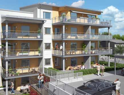 Som ett pärlband kommer de åtta flerbostadshusen att ligga med utblickar mot vackra Hedvigslundsparken.