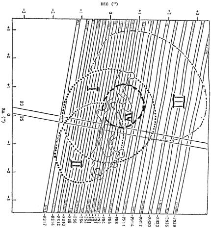 Fig. 9. IUE-spektrum av NGC 4151, när aktiviteten i kärnan var låg. Observera linjerna L1 och L2, som tros vara komponenter av den starka kol-linjen C iv.