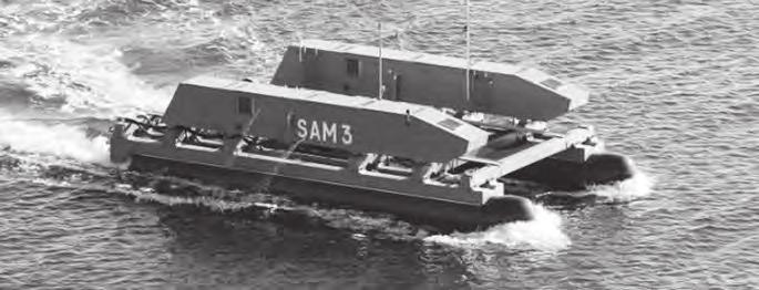 SAM-3. Foto: Saab Kockums. rande en vidareutveckling av självgående svep (SAM) men de idag tillgängliga resurserna är i stort sett obefintliga.