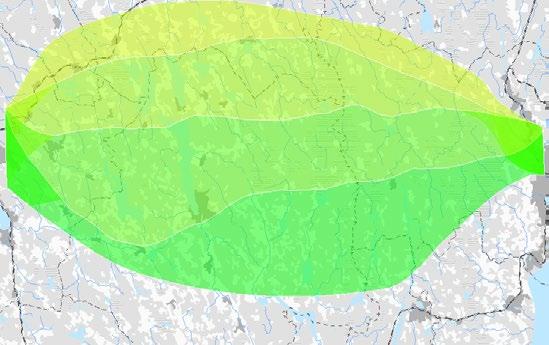 6.8.4 Effektbeskrivning och måluppfyllelseanalys Bedömningen för alla indikatorer samt bidrag till måluppfyllelse för delområdena på delsträckan Jönköping-Borås redovisas i bilaga 7.