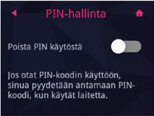 ÄNDRA INSTÄLLNINGAR FÖR MATKAMOKKULA Ange PIN-kod Om SIM-kortet har en annan PIN-kod än 1234 måste PIN-koden anges på Matkamokkulans skärm eller via konfigurationssidorna.