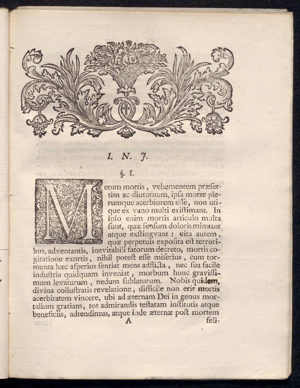 I. Ν. J.. I. etum mortis, vehementem prtefertim ac diuturnum, ipfa morce plerumque acerbiorem eile, non uti- Μ que ex vano multi exiftimant.