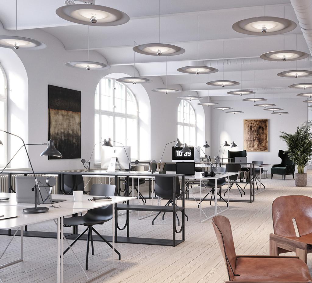 Marknadskommentar Interiörskiss från Torsgatan 26 i Stockholm som för närvarande är ett av Castellums största ombyggnationsprojekt om 13 000 kvm i den första etappen.