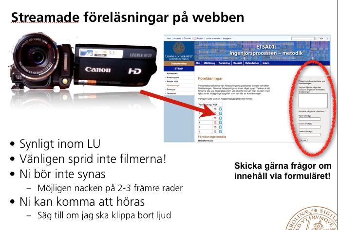 F6 Sammanfattning, utvärdering om tentamen