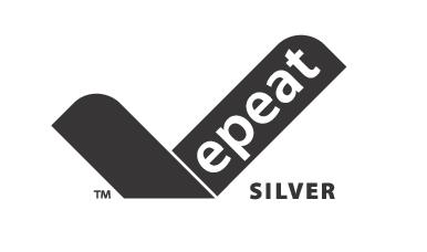 EPEAT-deklaration EPEAT är ett system som är avsett att hjälpa köpare inom offentlig och privat sektor att värdera, jämföra och välja stationära och bärbara datorer och bildskärmar baserat på deras