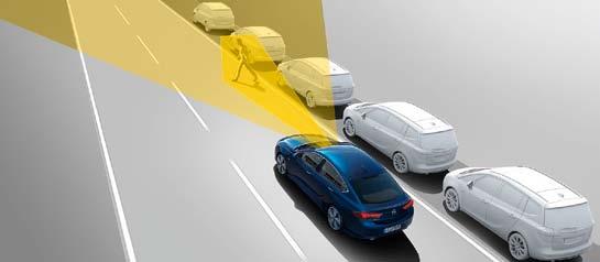 4. 4. Automatisk nödbromsning med fotgängarskydd 3. Om det här systemet upptäcker en fotgängare, ett fordon eller något annat föremål framför bilen så förbereds bromskraft 4.