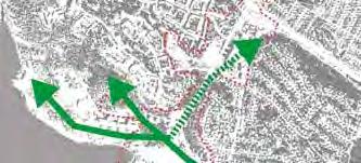 ETAPP 3- BLACKEBERGSBACKEN Längs Blackebergsbackens norra sida föreslås fyra till sex Karta som visar de