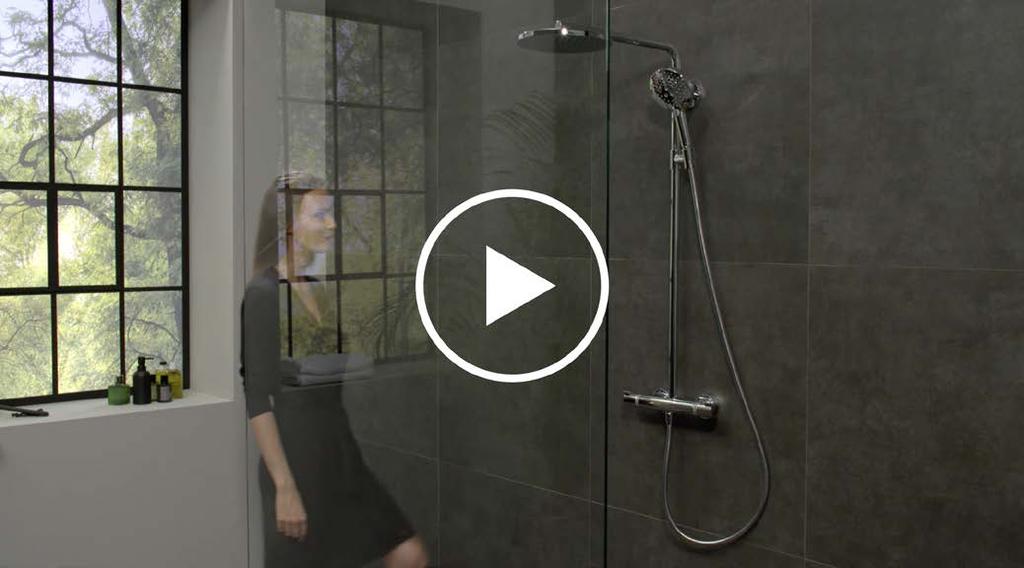 10 hansgrohe installation PowderRain en enkel systemlösning. Med hansgrohe Showerpipes är det enkelt att installera den nya stråltypen Powder- Rain i alla badrum.