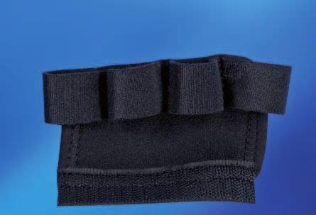 SensiTex är semi-elastiskt med läderkänsla och ger därför ett bra stöd runt handleden.