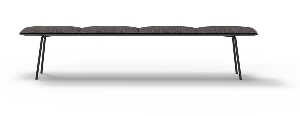 BENCHES PAPER BENCH PAPER BENCH DESIGN CLAESSON KOIVISTO RUNE 2014 BENCH IN LAMINATED WOOD WITH BASE IN STEEL LENGTH 1600 MM WHITE PIGMENTED ASH LAM 5.205 6.