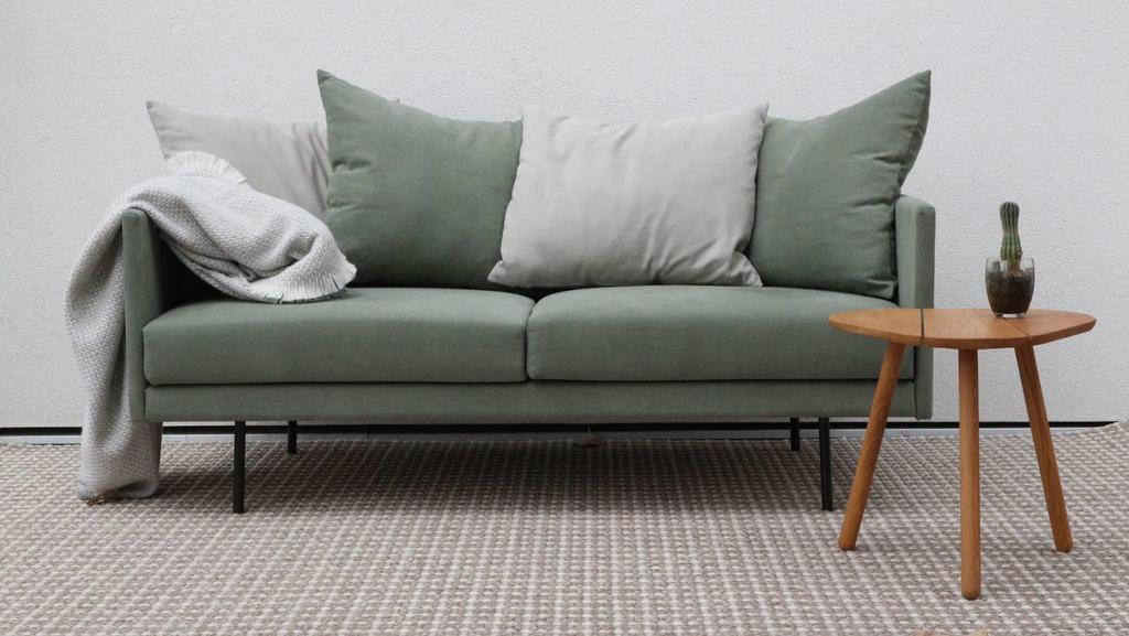 COLLAGE 1600 COLLAGE SOFA 1600 LOW BACK. INCL 3 BACK CUSHIONS UPHOLSTERY COM 17.145 21.430 HEIGHT 650MM A 19.480 24.350 DEPTH 835MM B 20.755 25.945 LENGTH 1600MM C 22.525 28.