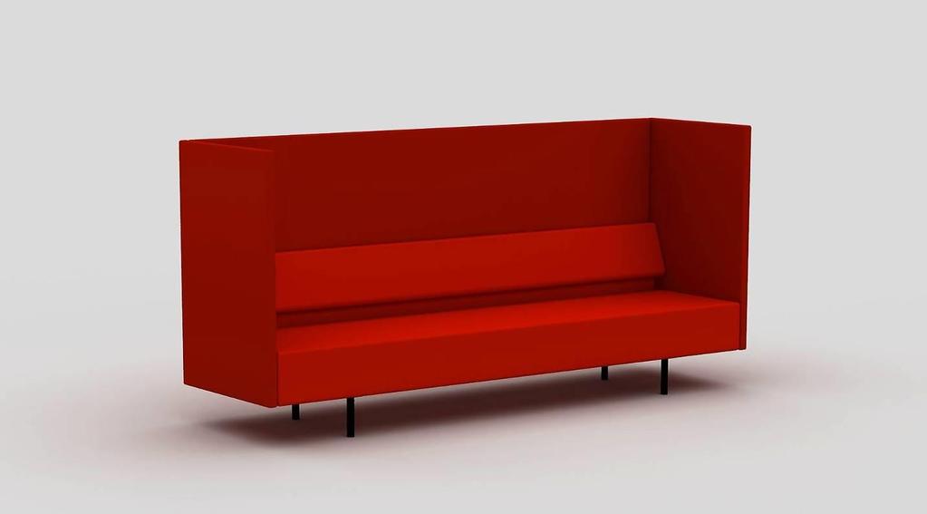 ONE AIR WALL ONE MODULAR SEATING SYSTEM. WALL FOR APPLYING TO BACKREST DESIGN LARS HOFSJÖ 2018 WALL IS MADE TO BE APPLIED TO BACKREST SIDEWALL 690 UPHOLSTERY COM 2.540 3.