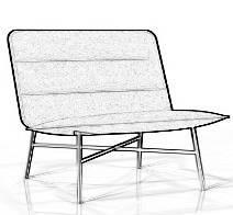 990 HEIGHT DEPT WIDTH SEAT HEIGHT SEAT DEPTH 680MM 580MM 570MM 370MM 440MM 7KG 0,35CBM PAPYRO PAPYRO LOUNGE CHAIR DESIGN CATE & NELSON 2016 POLSTERED WOODEN FRAME WITH BASE IN METAL.