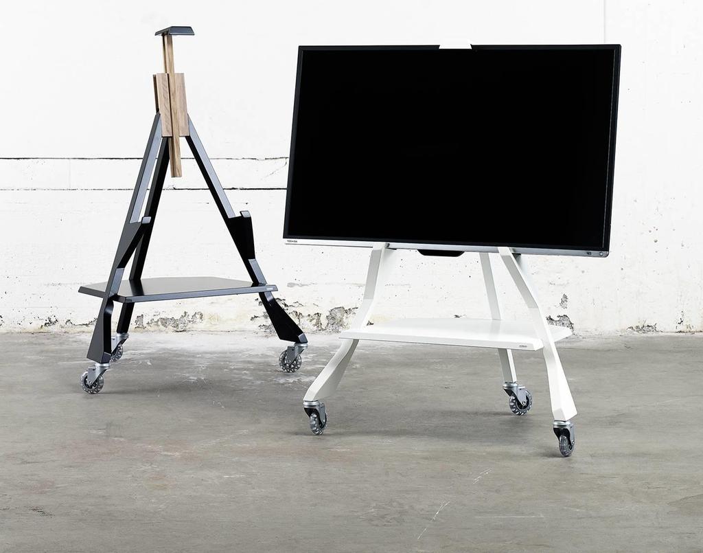 JAZZ 4.0 JAZZ 4.0 TV STAND DESIGN RICHARD LARSSON 2010-2015 LAQUERED MDF AND BEECH. FOR SCREEN 26 50 DETAILS IN WHITE PIGMENTED OAK BLACK MAT 6.200 7.750 HIGHT 980-1350MM WHITE MAT 6.200 7.750 DEPTH 580MM WIDTH 800MM FREE NCS COLOUR 7.