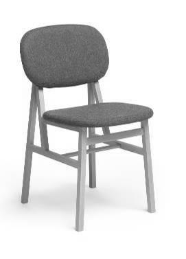 MESH MESH STACKABLE CHAIR DESIGN LARS HOFSJÖ 2016 SEAT IN OAK 2.325 2.905 FRAME IN WHITE OR BLACK UPHOLSTERED SEAT UPHOLSTERY COM 2.385 2.980 FRAME IN WHITE OR BLACK A 2.395 2.995 B 2.440 3.050 C 2.